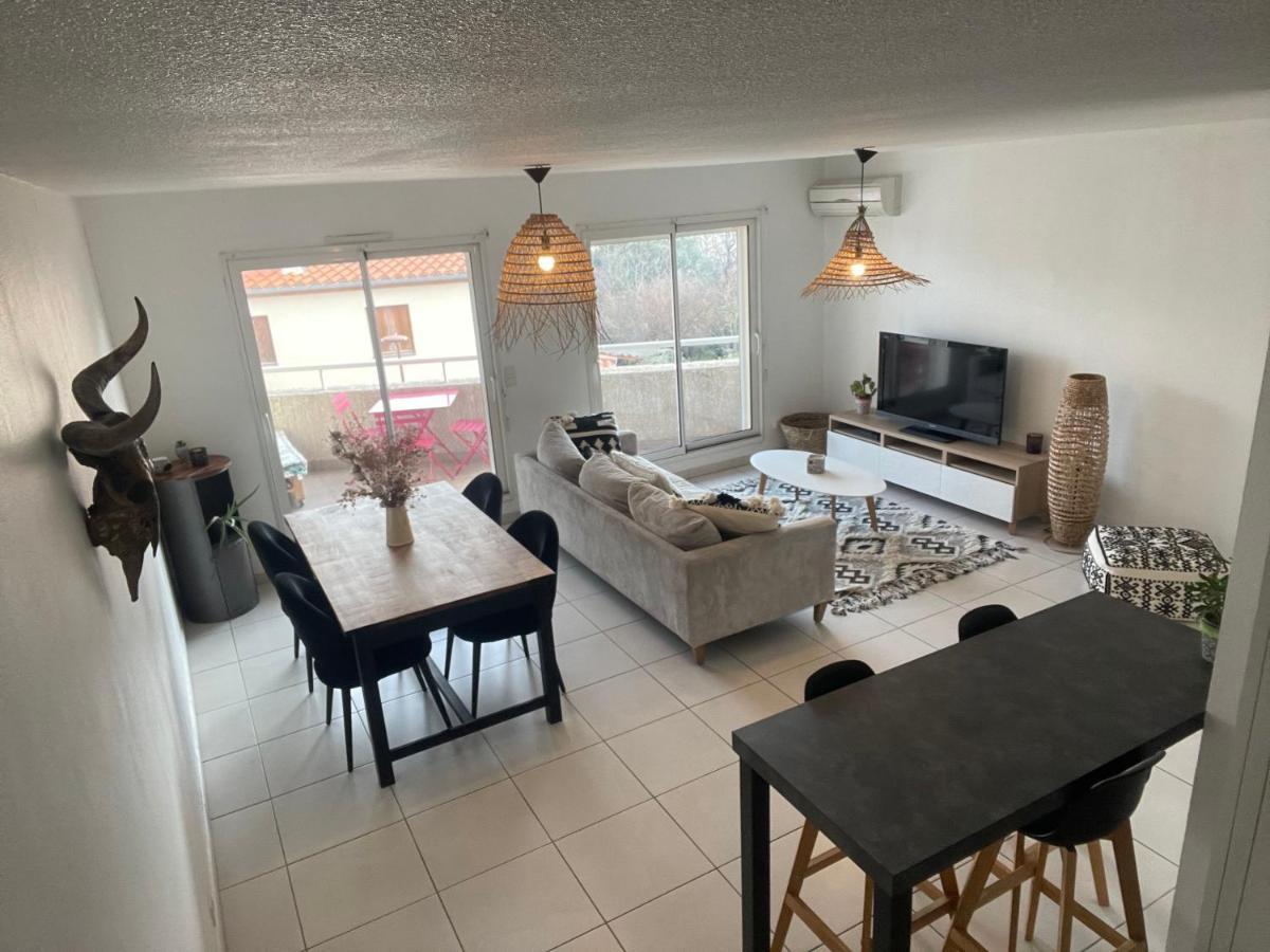Appartement T3 Climatise,Balcon, Classe 3 Etoiles Le Boulou Buitenkant foto